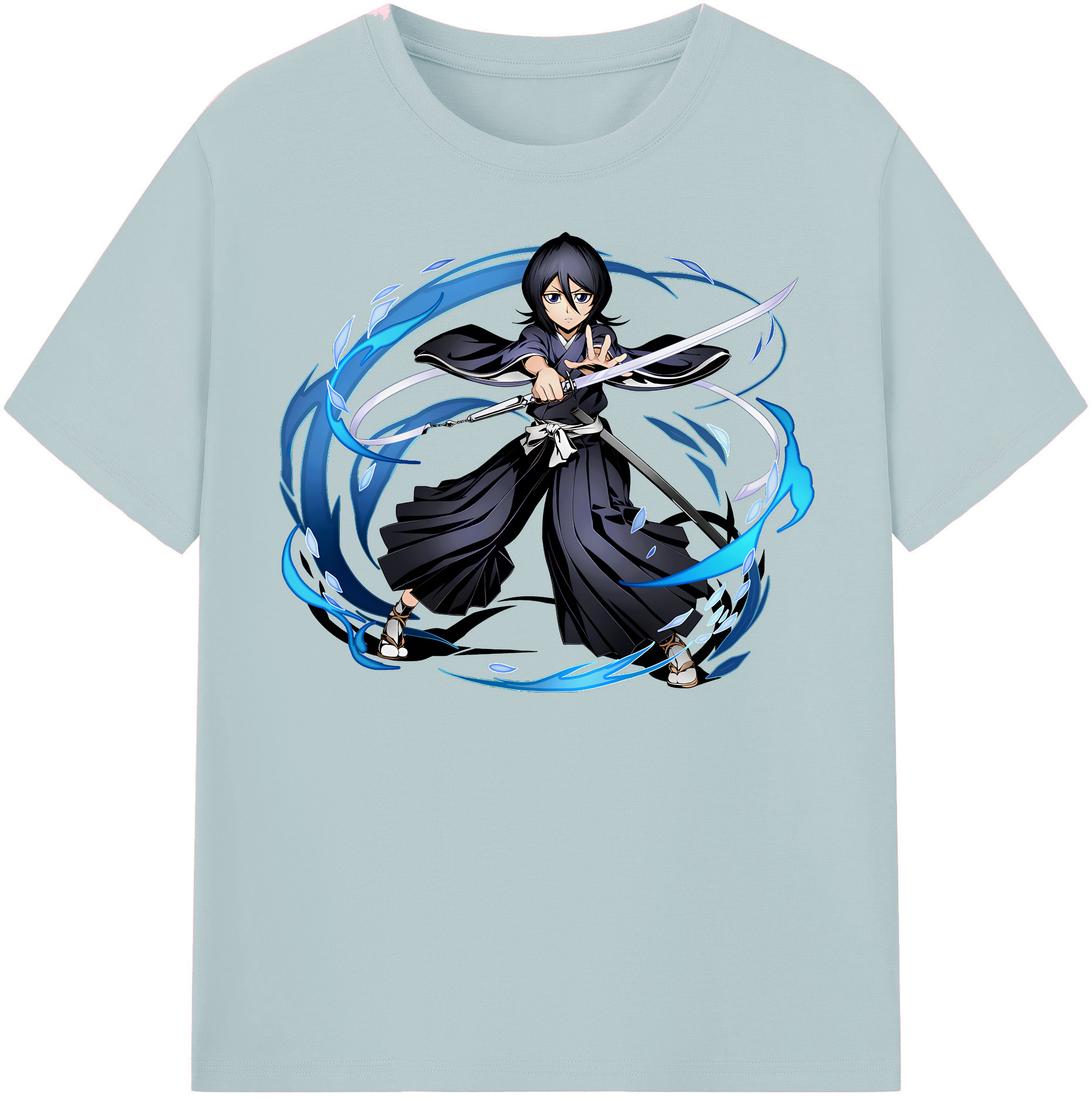 （画像用） ブリーチ 朽木ルキア BLEACH Kuchiki Rukia 綿100％半袖Tシャツ（フロントプリント）
